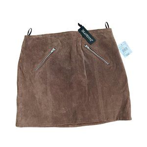BlankNYC Brown Suede Coffee Bean Women's Size 28 73k-0361no Skirt NWT
